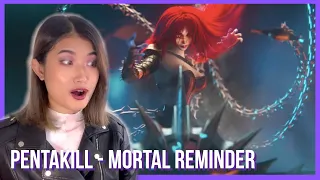 Pentakill: Mortal Reminder MV Reaction | League of Legends | Lady Rei