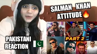 Pakistani Reaction On Salman Khan Full Attitude Videos PART 2 😈🔥| Salman Khan Angry Moments😠