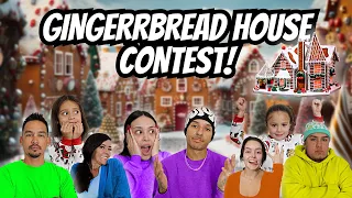 GINGERBREAD HOUSE COMPETITION WITH THE FAMILY! | Vlogmas Day 4