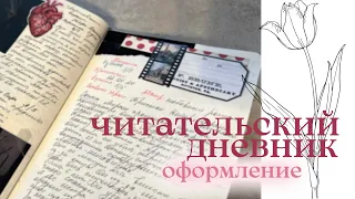 читательский дневник 🤍 оформление разворота по прочитанным книгам | journal with me