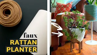 You Could Never Tell This Planter Is Faux Rattan 😱