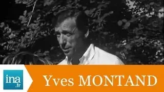 Yves Montand tourne le  film "Le diable par la queue" - Archive INA
