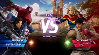 MARVEL VS. CAPCOM: INFINITE Spider-Man,Winter Soldier Gameplay In Arcade Mode