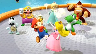 Super Mario Party - MiniGames - Mario Vs Peach Vs Monty Mole Vs Shy Guy