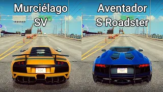 NFS Heat: Lamborghini Murciélago SV vs Lamborghini Aventador S Roadster - Drag Race