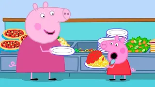 The BIGGEST Spaghetti Mountain Ever! 🍝 | Peppa Pig Tales