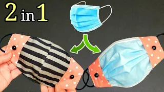 2 In 1 Diy Face Mask And Diy Face Mask Cover|Sewing Tutorial At Home