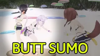 Not Even Subaru's Hips Can Survive the Power of Okayu's Butt [SMOK/Korone/Mio]