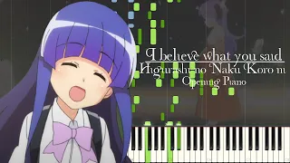 Higurashi no Naku Koro ni Gou (2020) Opening Piano "I believe what you said" by Asaka