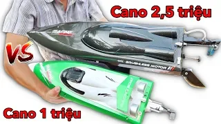 Lâm Vlog - Thử Chơi và So Sánh Cano Giá 2 triệu vs Cano Giá 1 triệu | Cano Điều Khiển Từ Xa