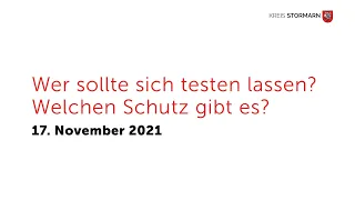 Dr. Ulferts (Fachbereichsleiterin Soziales und Gesundheit): Coronatests und Impfschutz