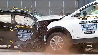 CRASH TEST Small Car VS. Large Car