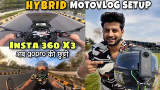 Insta360 x3 motovlog setup | The best motovlogging setup insta360 x3 complete details | #insta360