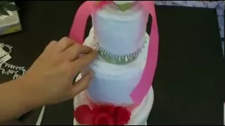 How to Make a Bridal Shower or Housewarming Towel Cake Tutorial with CookingAndCrafting