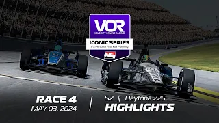 Race Highlights || VOR IndyCar DW12 - Race 4 || Daytona 225 (3/5/24)