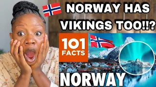 Reaction to 101 UNIQUE Facts About Norway | NORWAY REACTION