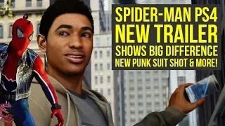 New Spider Man PS4 Trailer Shows BIG DIFFERENCE, New Punk Suit Shot & More! (Spiderman PS4 Gameplay)