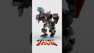 LEGO Thor Mech Armor 🤖 Satisfying Building Animation #shorts #legomech #robot