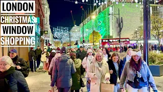 London Best Christmas Lights 2023 | London Luxury Christmas Shopping | London Winter Walk [4K HDR]