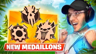 FAIRE TOP 1 avec les 3 NOUVEAUX MEDAILLONS sur FORTNITE ( Découverte SAISON 3 CHAPITRE 5 )