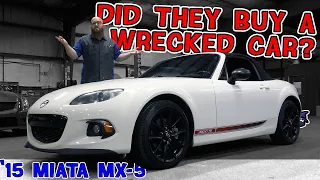 Was it wrecked? Post-Purchase Inspection! CAR WIZARD's customer concerned about their '15 Miata MX-5