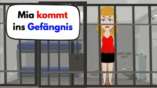 Learn German | Mia goes to prison | Vocabulary and important verbs