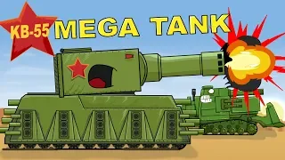 "Meeting of Titans" Cartoons about tanks