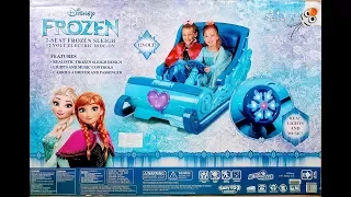 NEW!! Disney Frozen 12-Volt Ride-On Sleigh!! 2017! Unboxing. Review!