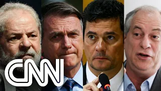 Pesquisa Ipespe: Lula tem 43% e Bolsonaro, 25%; Moro e Ciro empatam com 8% | LIVE CNN