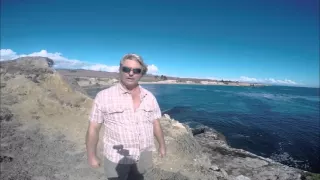 Surfing With A Shark At Four Mile, Santa Cruz, California