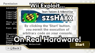 szsHaxx (NEW Wii Exploit) Tested on Real Hardware!
