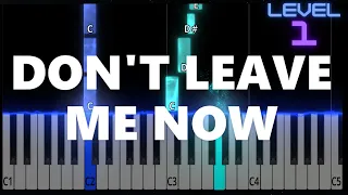 Don't Leave Me Now - Elvis Presley - EASY Piano Tutorial