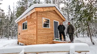 A Michigan Snowstorm in an Unfinished Cabin.  Way too much fun! #119