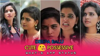 2K Kadhali Deepa balu |Cute Possessive scene |   What's app status | 2k Kadhali WhatsApp status