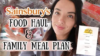 SAINSBURYS FOOD HAUL & OUR WEEKLY MEAL PLAN | Eilidh Wells | GROCERY HAUL UK