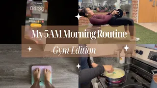 MY REALISTIC 5AM MORNING ROUTINE | gym edition, staying disciplined, my leg day