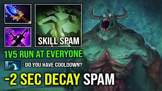 WTF Infinite Skill Spam 100% Delete Offlane with 2 Second Decay Cooldown Undying Dota 2