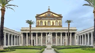 Basílica de San Pablo extramuros en Roma. La Tumba de San Pablo. 2023