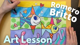 Romero Britto Art Lesson | For kids, teachers, and parents