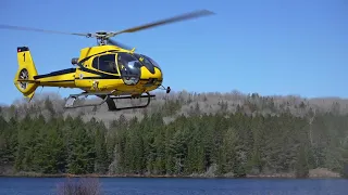 Flying in The EC130 Eurocopter