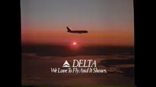 1990 Delta Airlines "From the Far East to Europe" TV Commercial