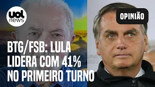 Pesquisa eleitoral da BTG/FSB: Lula lidera com 41% contra 34% de Bolsonaro no 1º turno