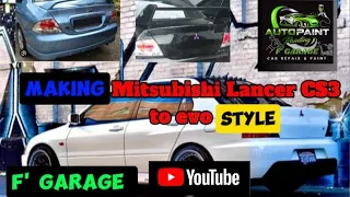 Making Mitsubishi Lancer CS3 to evo style