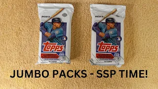 2023 Topps Series 1 Jumbo Hobby Packs of Baseball Cards - SSP TIME!!