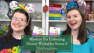 Disney Wishables Series 1 Mystery Pin Unbagging - TheDisneySisters