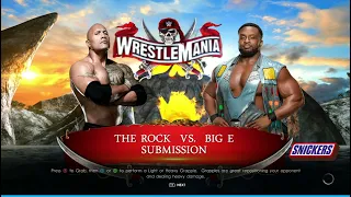 Full Match - The Rock vs  Big E | Submission Match 2024 | WWE2k22 May 21, 2024