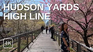 NEW YORK CITY Walking Tour (4K) HUDSON YARDS - HIGH LINE