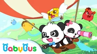 Baby Panda's Hot Air Balloon Trip | Look for Zero Mountain | Math Kingdom Adventure 7 | BabyBus