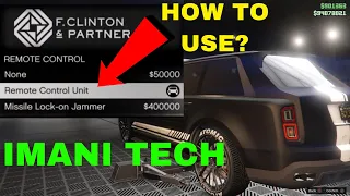 How To Use Remote Control Feature On All The New DLC Cars (Imani Tech) | GTA Online