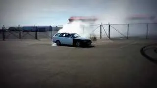 BMW E34 540i V8 burnout (530i)